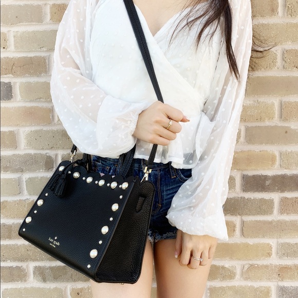 Kate spade pearl Sam satchel crossbody - Picture 3 of 7